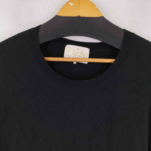 チェスティ Chesty フラワー刺繍 クルーネックニット レディース FREE